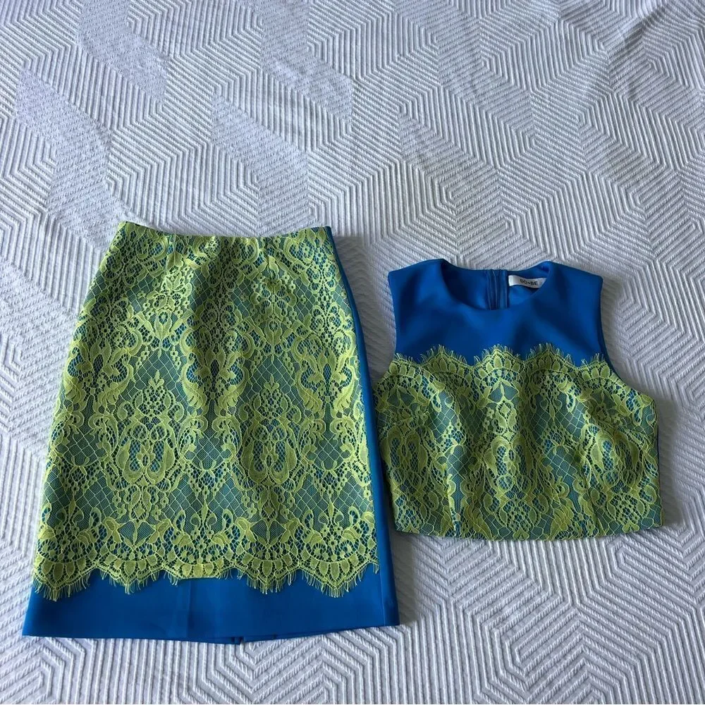 DO+BE 2 Pieces Skirt SzM & Top Sz S Summer Set.